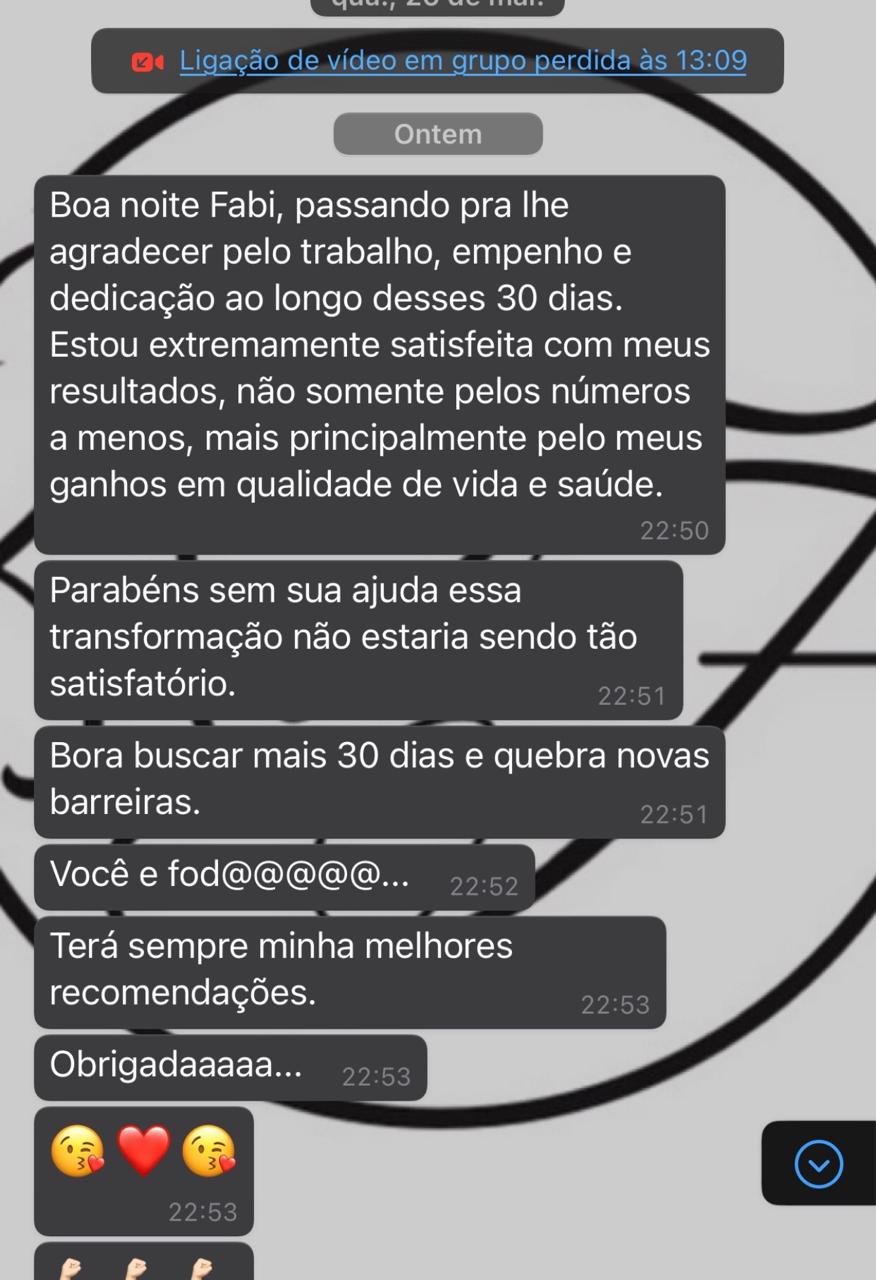 Depoimento de aluno satisfeito - treino personalizado SP